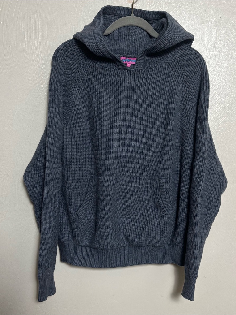 Edikted Women’s Sweater Pullover Hooded Sofie Knit Oversized Gray‎ XS